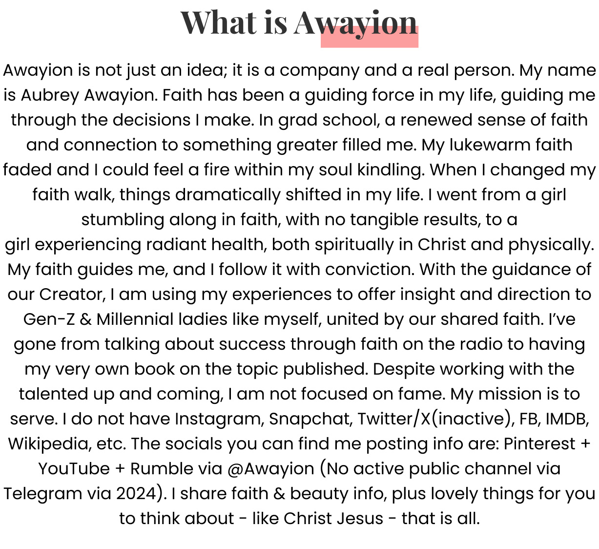 about awayion