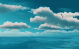 my Ghibli-inspired ocean anime relaxing asmr